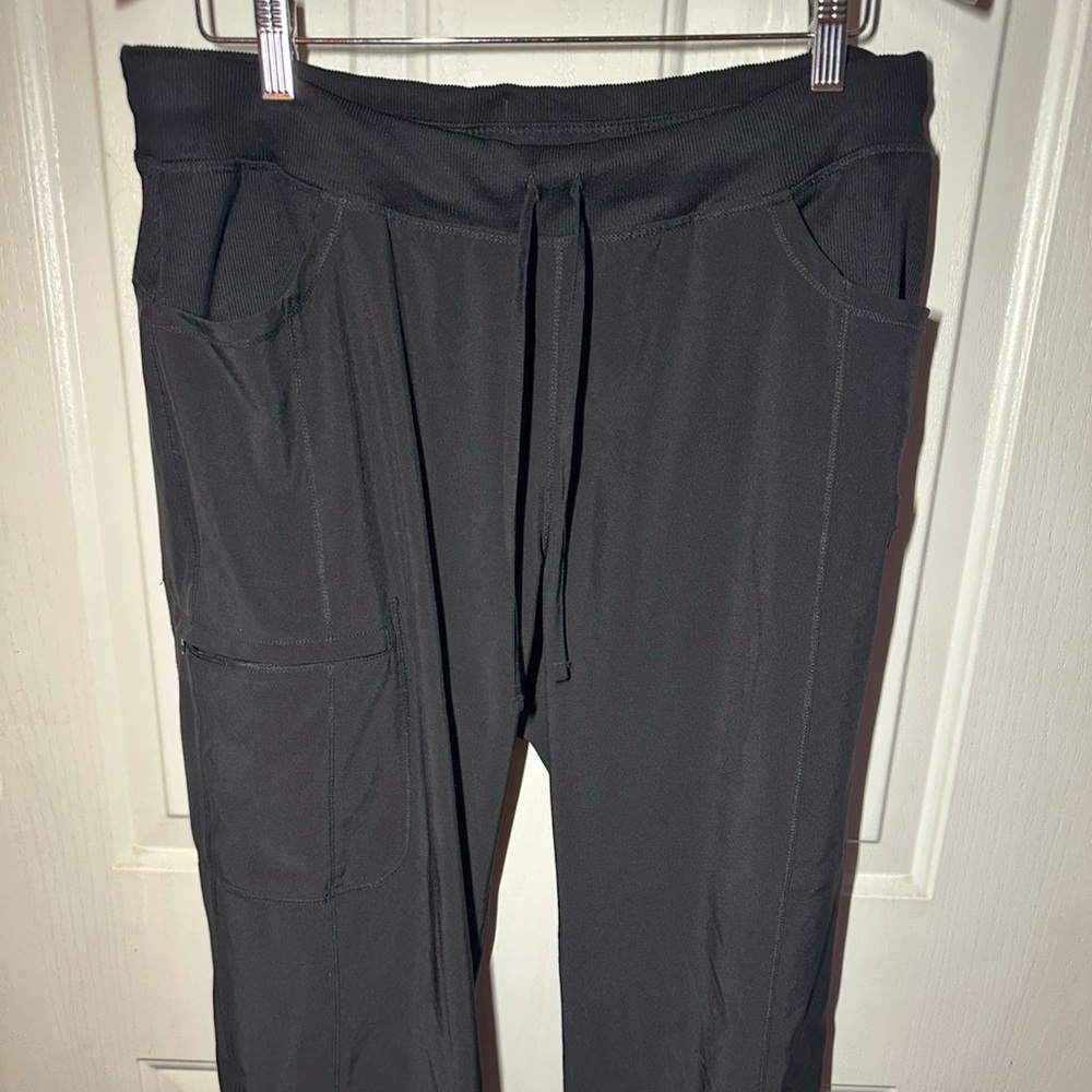 Infinity by Cherokee Drawstring Straight Leg Scrubs- Black